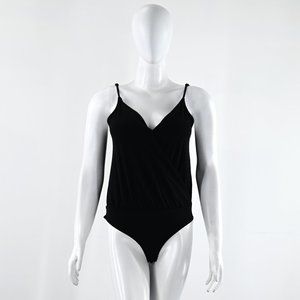 Amisu Women Black Bodysuit